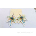 New Design Butterfly Wooden Handmade Woven Thread Earring